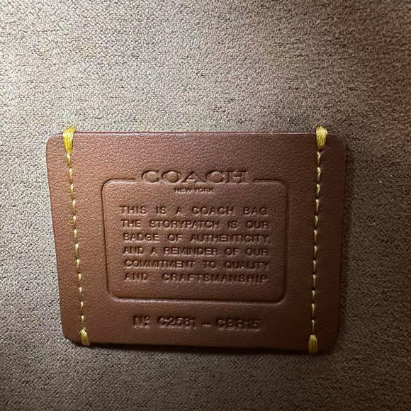 Coach Quinn Bag Shoulder/Crossbody In Denim and Leather/Silver/Iris CBR15 NWT - Picture 9 of 10